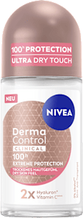Antitranspirant Deo Roll-on Derma Control Clinical Trockenes Hautgefühl NIVEA