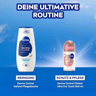 Antitranspirant Deo Roll-on Derma Control Clinical Trockenes Hautgefühl NIVEA
