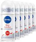 Antitranspirant Deo Roll-on Dry Comfort, Vorteilspack (6x50 ml) NIVEA
