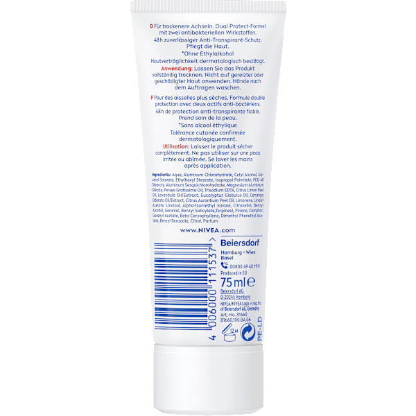 Antitranspirant Deocreme Dry Comfort NIVEA