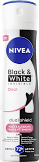 Antitranspirant Deospray Black & White Invisible Clear NIVEA