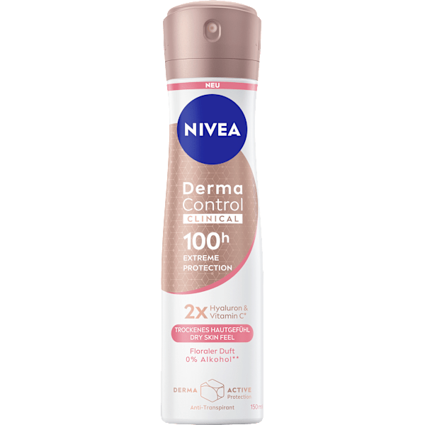 Antitranspirant Deospray Derma Control Clinical Trockenes Hautgefühl NIVEA