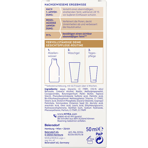 BB Creme Essentials 5in1 mittlerer bis dunkler Hauttyp, LSF 15 NIVEA