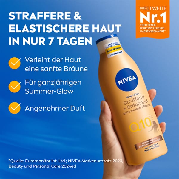 Bodylotion Q10 straffend + bräunend NIVEA