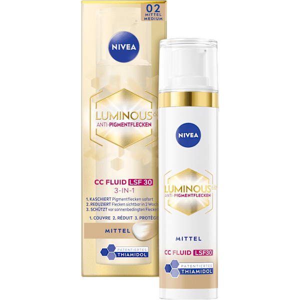 CC Creme Luminous 630 Getöntes Fluid MIttel LSF 30 NIVEA