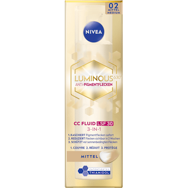 CC Creme Luminous 630 Getöntes Fluid MIttel LSF 30 NIVEA