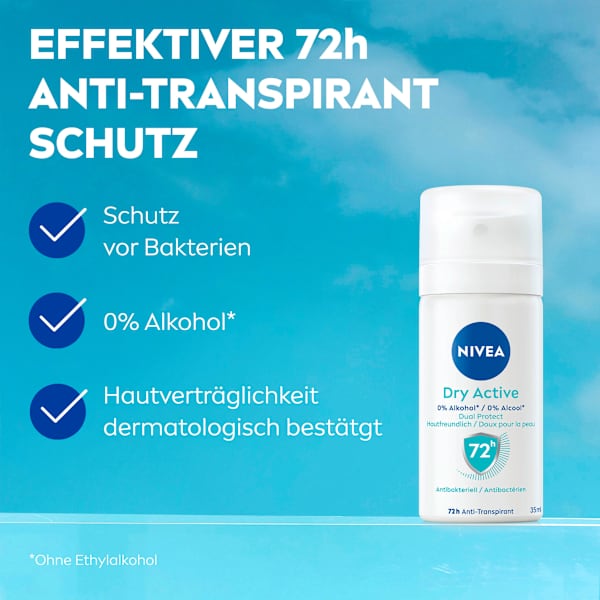 Deospray Dry Active, Reisegröße NIVEA