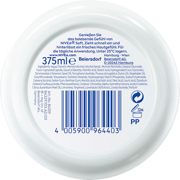 Feuchtigkeitscreme soft im Tiegel NIVEA