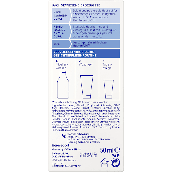 Gesichtscreme LSF15 erfrischend NIVEA