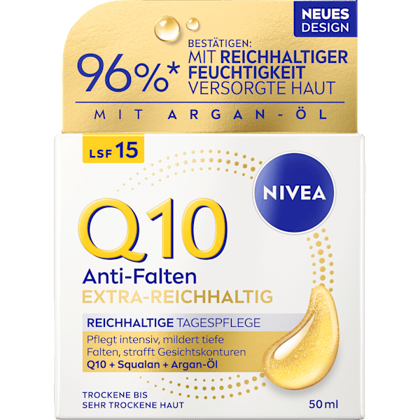 Gesichtscreme Q10 Anti-Falten Reichhaltig LSF15 NIVEA