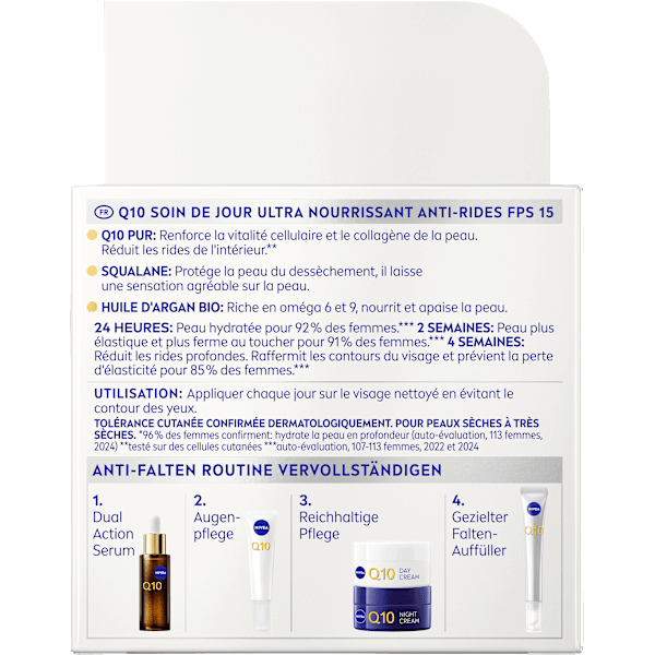 Gesichtscreme Q10 Anti-Falten Reichhaltig LSF15 NIVEA