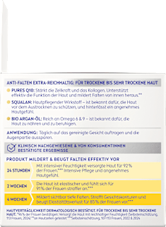 Gesichtscreme Q10 Anti-Falten Reichhaltig LSF15 NIVEA