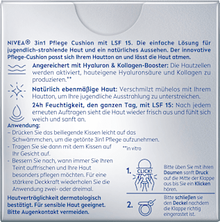 Gesichtsfluid getönt 3in1 Hyaluron Cellular Filler (Dunkel) LSF 15 NIVEA