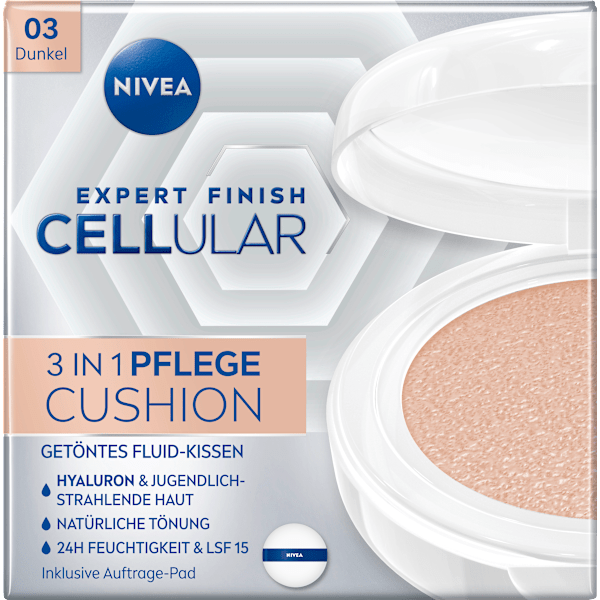 Gesichtsfluid getönt 3in1 Hyaluron Cellular Filler (Dunkel) LSF 15 NIVEA