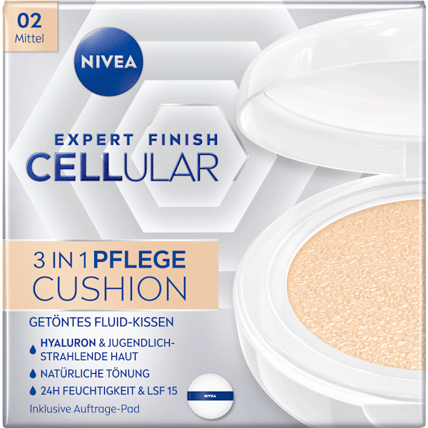Gesichtsfluid getönt 3in1 Hyaluron Cellular Filler (Mittel) LSF 15 NIVEA
