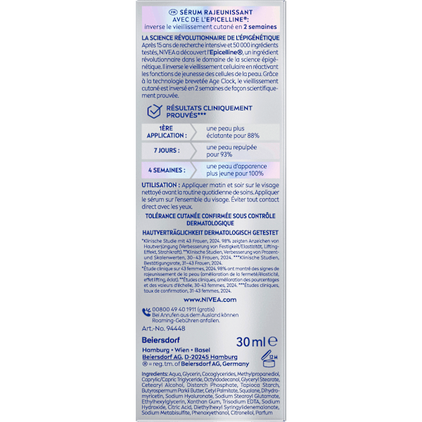 Gesichtsserum Cellular Epigenetics verjüngend NIVEA