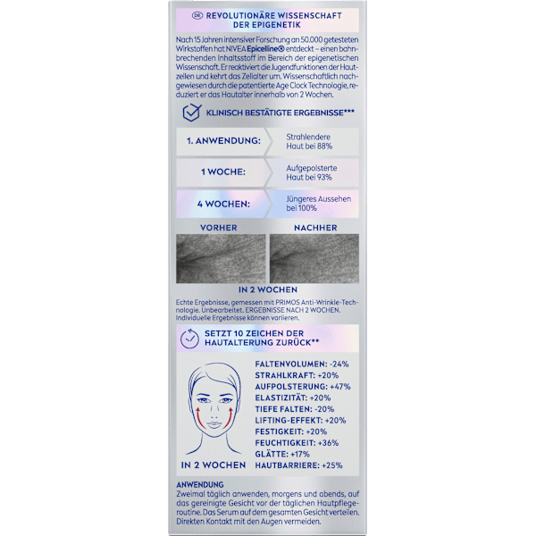 Gesichtsserum Cellular Epigenetics verjüngend NIVEA