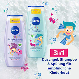 Kinder Duschgel, Shampoo & Conditioner 3in1 Apfelduft NIVEA
