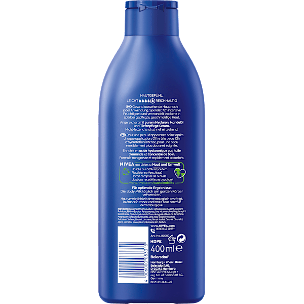 Körpermilch trockene Haut  NIVEA