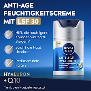 Anti Age Feuchtigkeitscreme Hyaluron LSF 30 NIVEA MEN