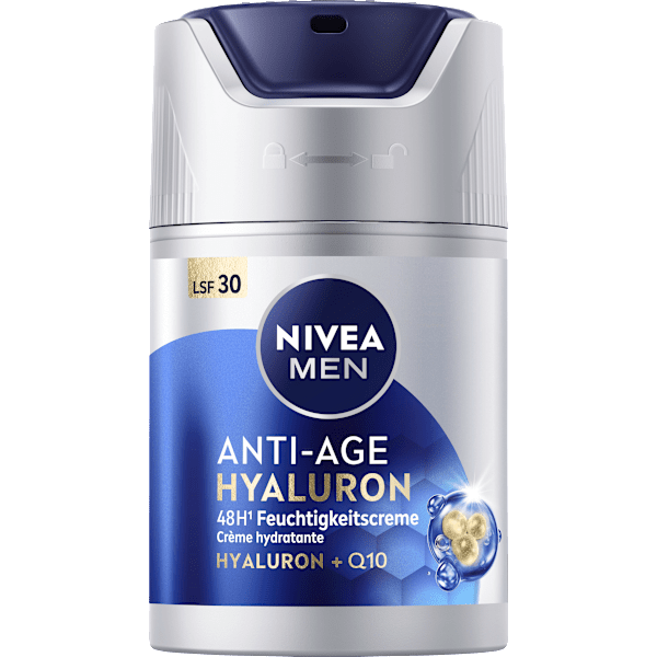 Anti Age Feuchtigkeitscreme Hyaluron LSF 30 NIVEA MEN