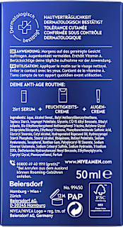 Anti Age Feuchtigkeitscreme Hyaluron LSF 30 NIVEA MEN