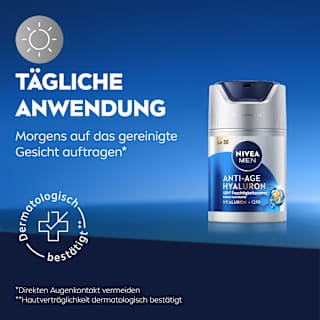 Anti Age Feuchtigkeitscreme Hyaluron LSF 30 NIVEA MEN