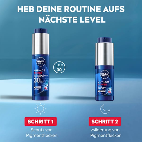 Anti Age Feuchtigkeitscreme Power 2in1 LSF 30 NIVEA MEN