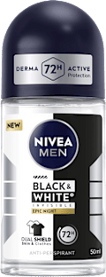 Antitranspirant Deo Roll-on Black & White Invisible Epic Night NIVEA MEN