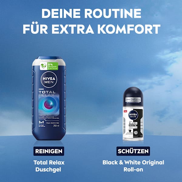 Antitranspirant Deo Roll-on Black & White Invisible Original NIVEA MEN