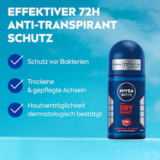 Antitranspirant Deo Roll-on Dry Impact NIVEA MEN