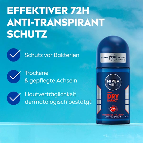 Antitranspirant Deo Roll-on Dry Impact NIVEA MEN