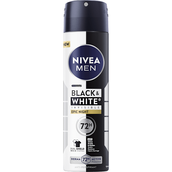 Antitranspirant Deospray Black & White Invisible Epic Night NIVEA MEN