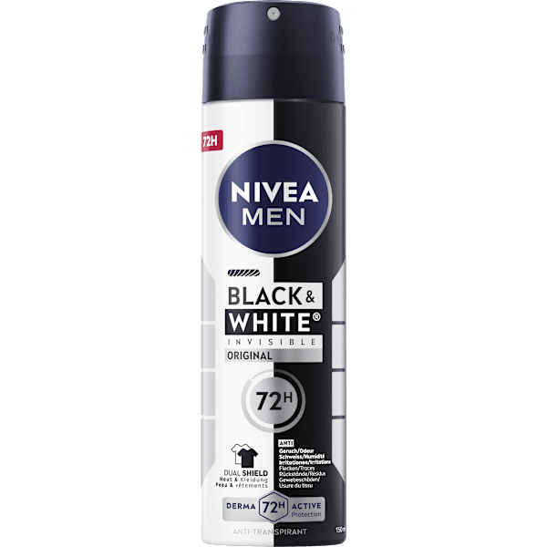 Antitranspirant Deospray Black & White Invisible Original NIVEA MEN