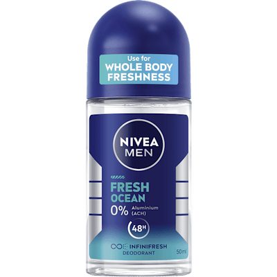NIVEA MEN Deodorant roll-on Fresh Ocean, 50 ml
