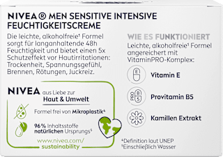 Feuchtigkeitscreme Sensitive Intensive NIVEA MEN