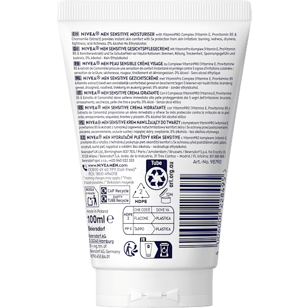 Gesichtscreme Sensitive NIVEA MEN