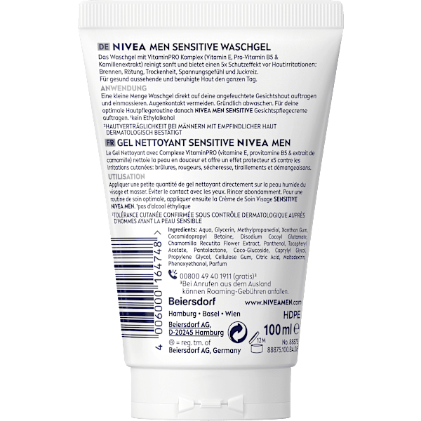 Waschgel sensitive NIVEA MEN