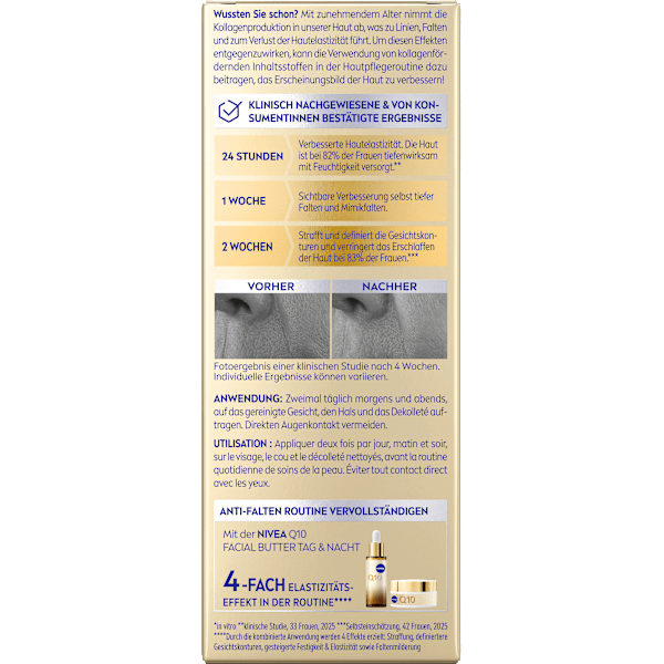 Serum Q10 Anti Falten Kollagen Experte 3in1 regenerierend NIVEA