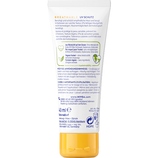 Sonnenfluid Gesicht sensitiv, LSF 50+ NIVEA SUN