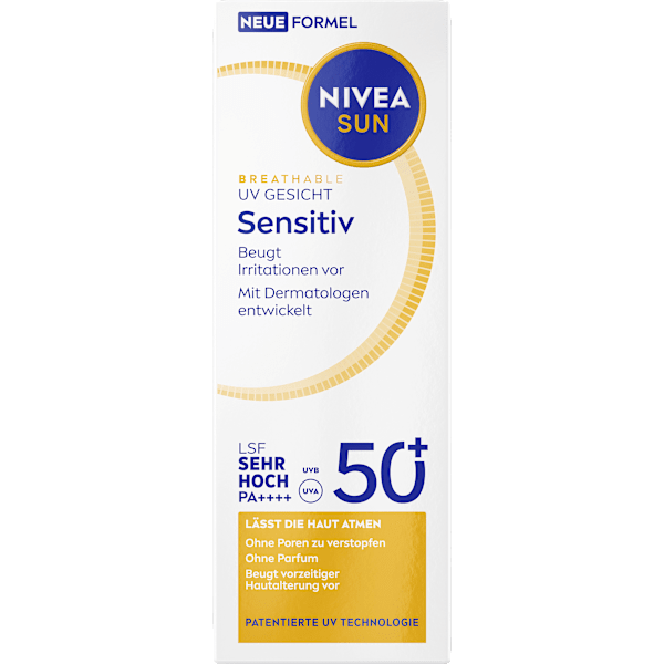 Sonnenfluid Gesicht sensitiv, LSF 50+ NIVEA SUN