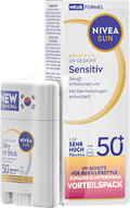 Sonnenfluid sensitiv Gesicht LSF 50+ & Sonnenstick sensitiv LSF 50+ NIVEA SUN
