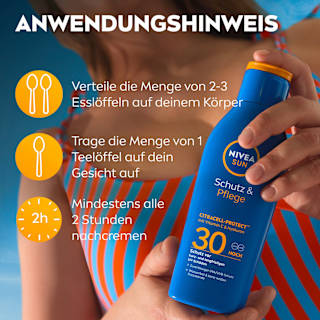 Sonnenmilch Schutz & Pflege LSF 30 NIVEA SUN