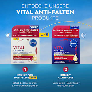 Tagescreme Vital Anti-Falten Intensiv Plus LSF15 NIVEA