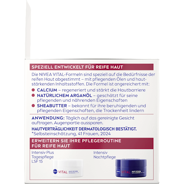 Tagescreme Vital Anti-Falten Intensiv Plus LSF15 NIVEA