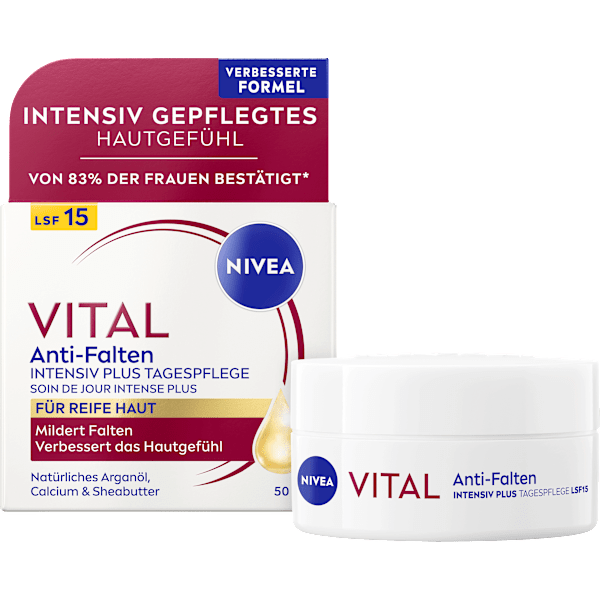 Tagescreme Vital Anti-Falten Intensiv Plus LSF15 NIVEA