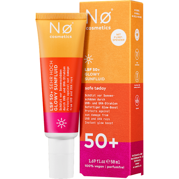 Sonnenfluid Gesicht Glowy safe today LSF 50+ NØ cosmetics