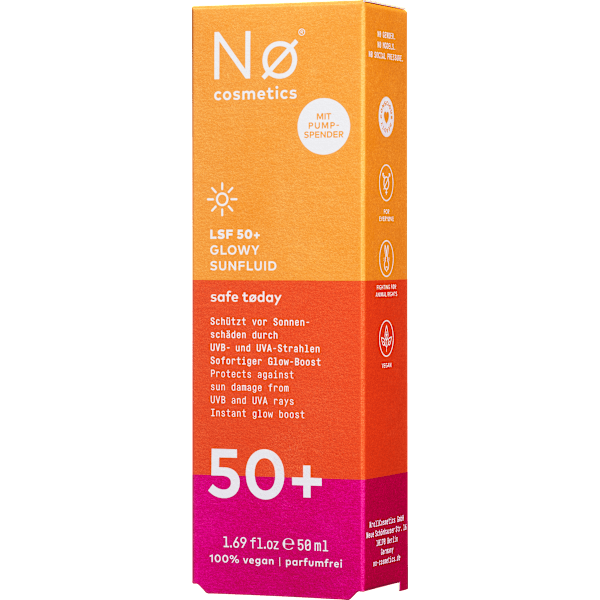 Sonnenfluid Gesicht Glowy safe today LSF 50+ NØ cosmetics