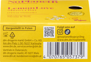 Festes Duschgel Zitrone & Reis No Planet B