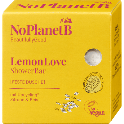 No Planet B Solid shower gel lemon & rice, 80 g